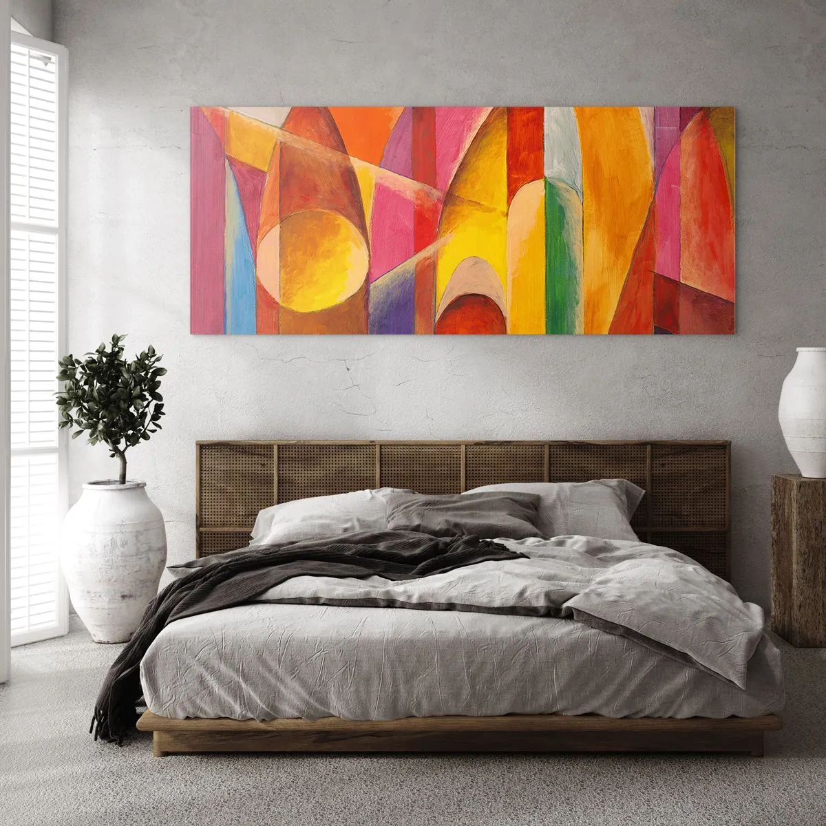 Obraz na skle - Katedrála slunce - 90x30 cm