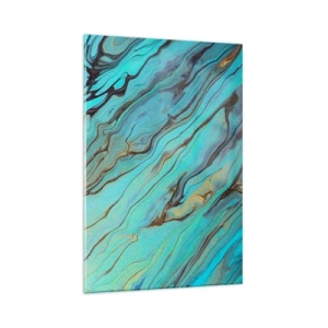 Obraz na skle - Tyrkysový příliv - 80x120 cm