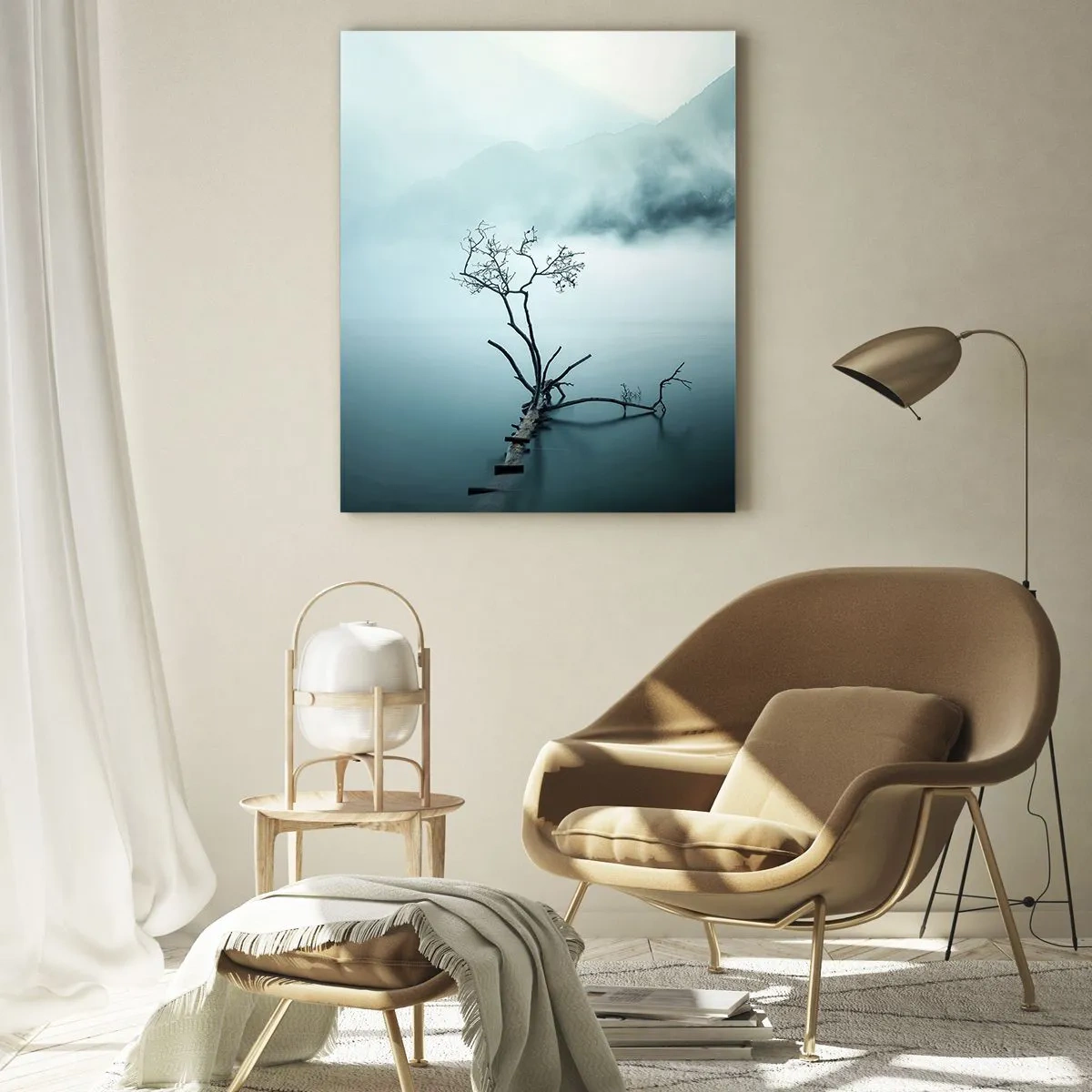 Obraz na skle - Z vody a mlhy - 50x70 cm