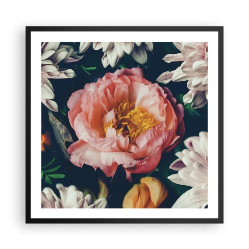 Plakát v černém rámu - S barokním přepychem - 60x60 cm