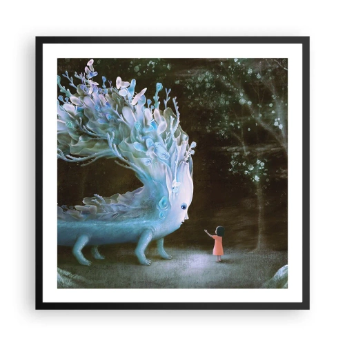 Plakát v černém rámu - Fantastické setkání - 60x60 cm