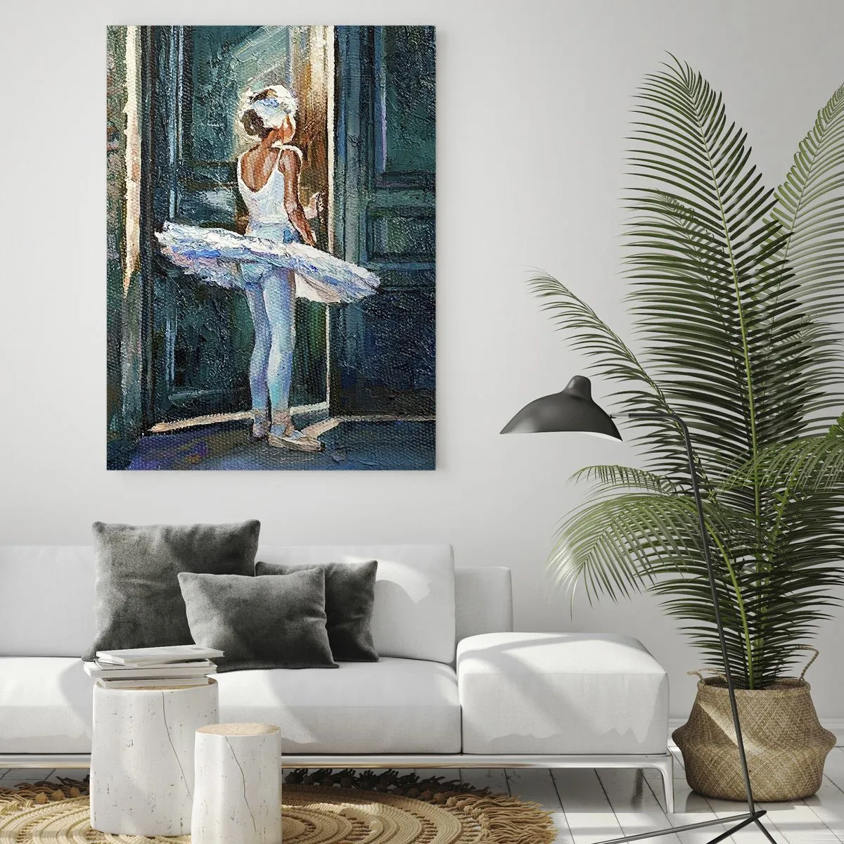 Obraz na skle - Před představením - 80x120 cm