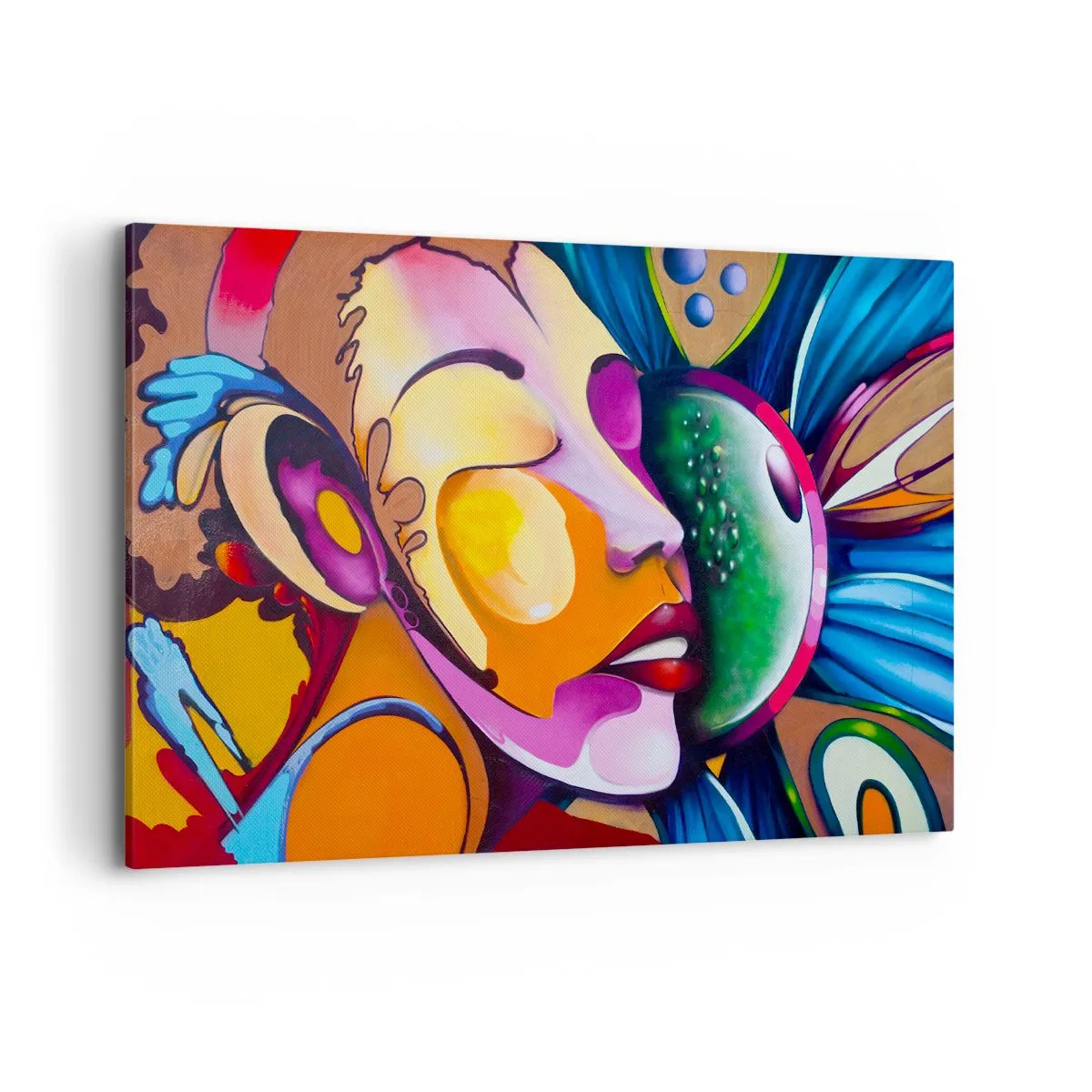 Obraz na plátně - Dotknout se barvou - 120x80 cm