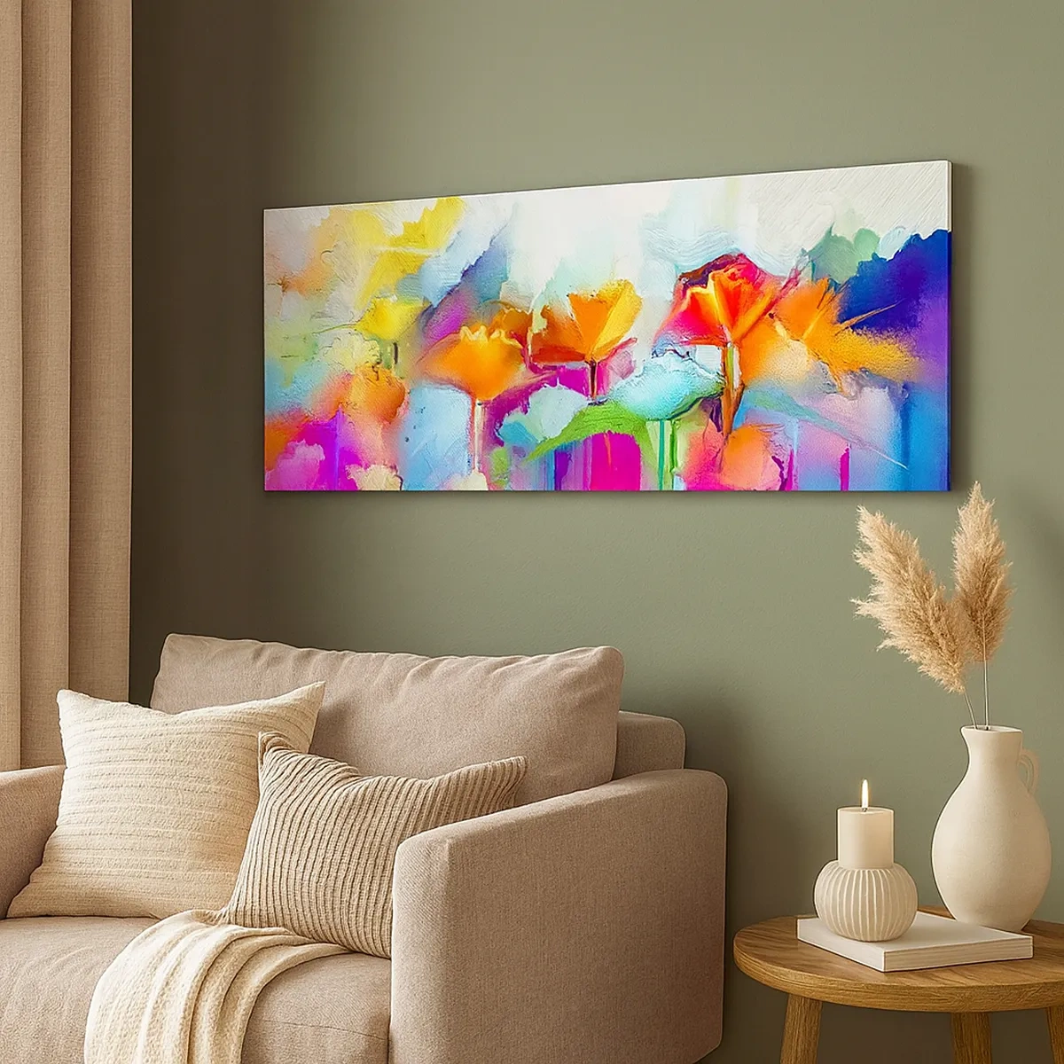 Obraz na plátně - Duha rozkvetla - 30x30 cm