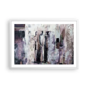 Plakát v bílém rámu - Tajemná trojice - 70x50 cm