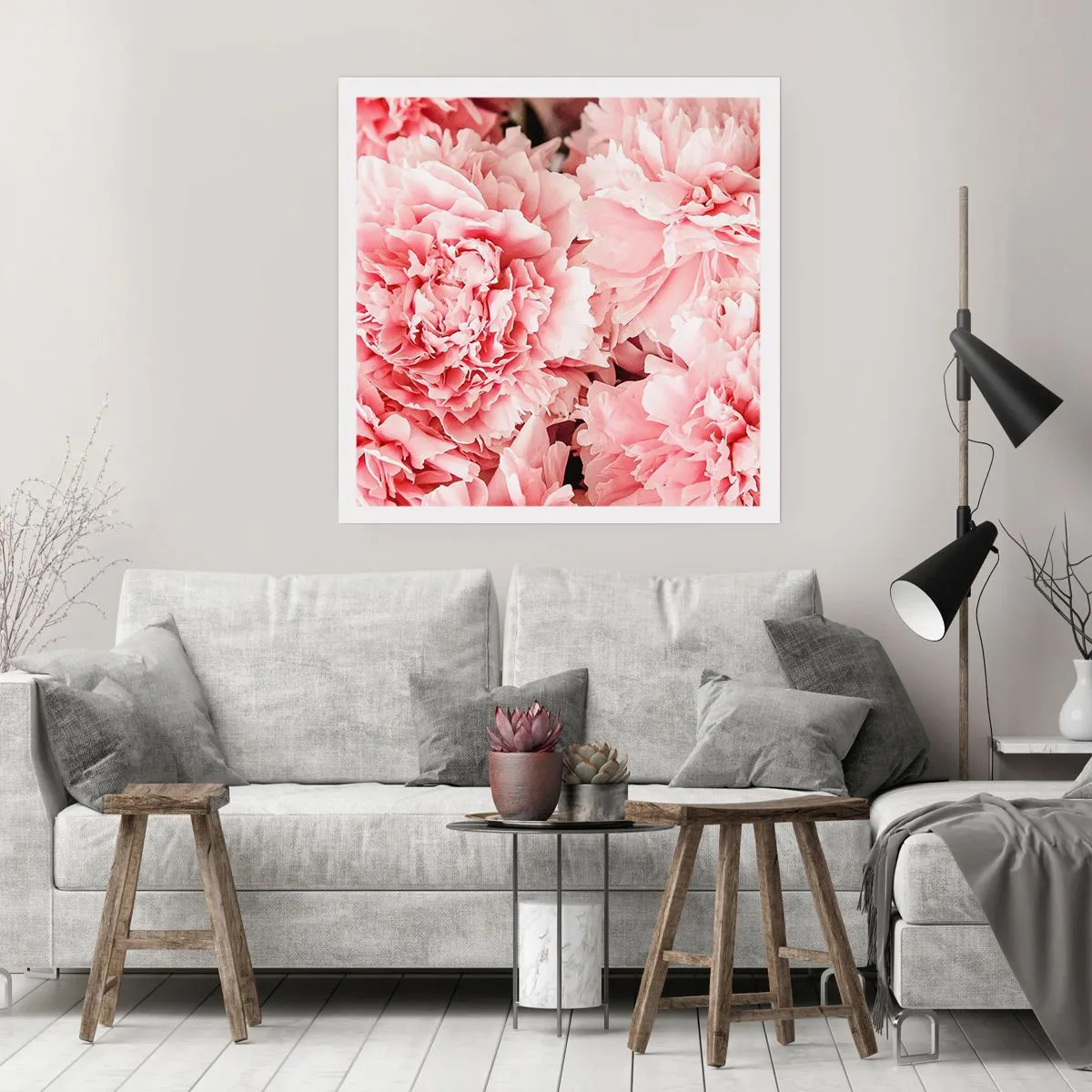 Plakát - Růžový sen - 60x60 cm