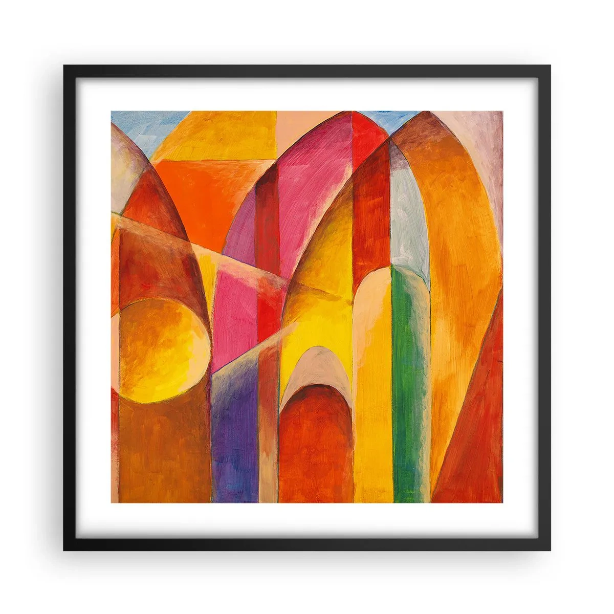 Plakát v černém rámu - Katedrála slunce - 50x50 cm