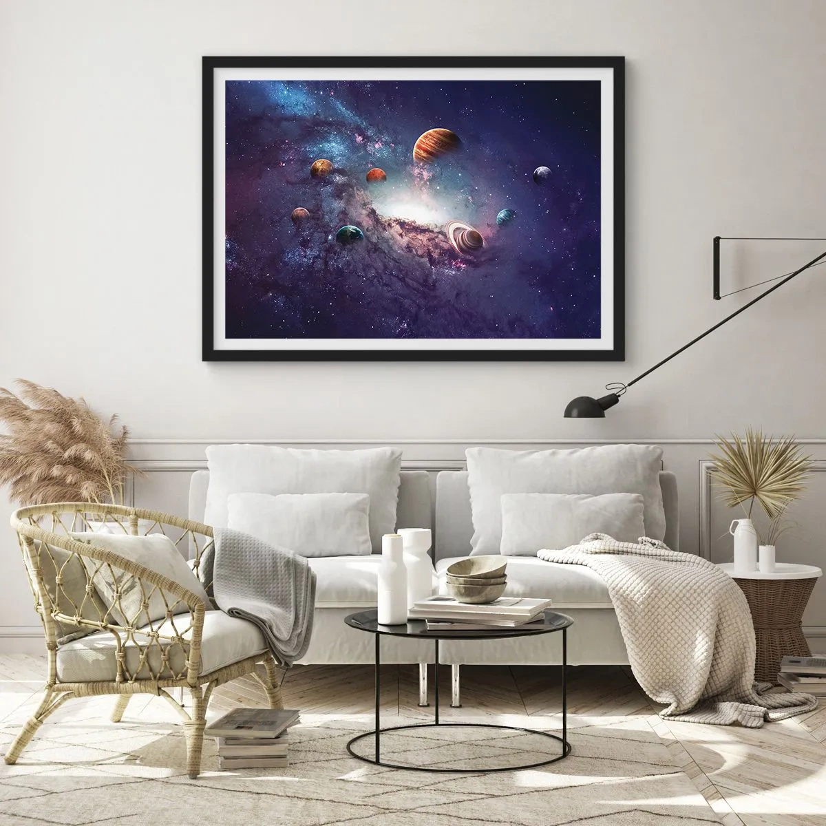 Plakát v černém rámu - Slunce a tanec - 100x70 cm