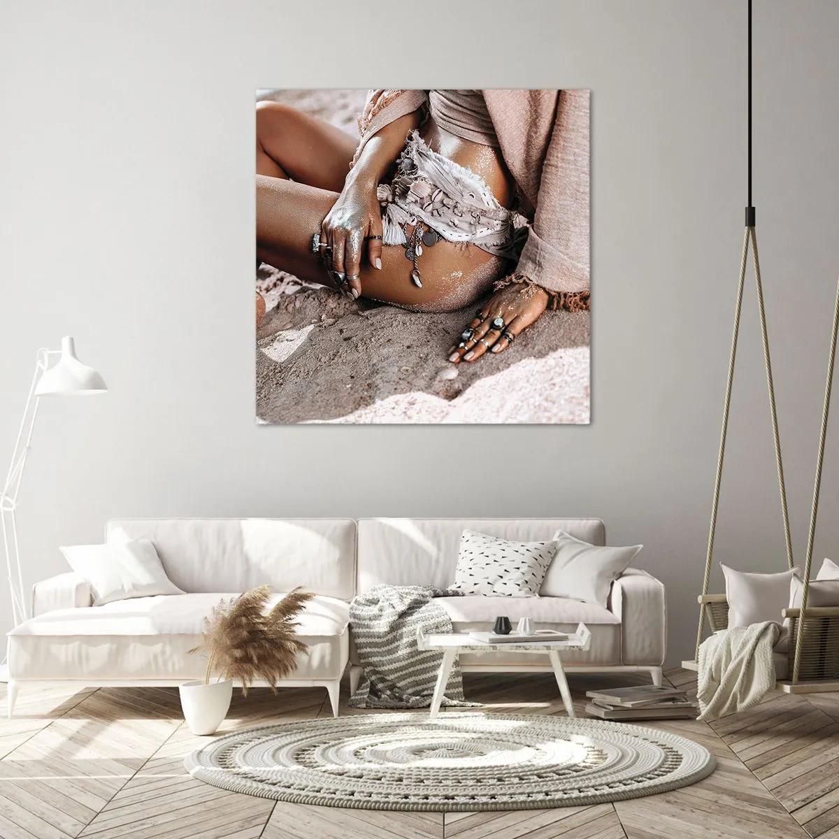 Obraz na plátně - Vyplavena na břeh? - 70x70 cm