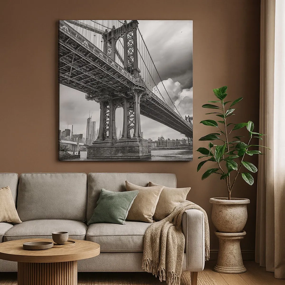 Obraz na plátně - Do srdce města - 30x30 cm