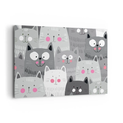 Obraz na plátně - Kočičí svět - 120x80 cm