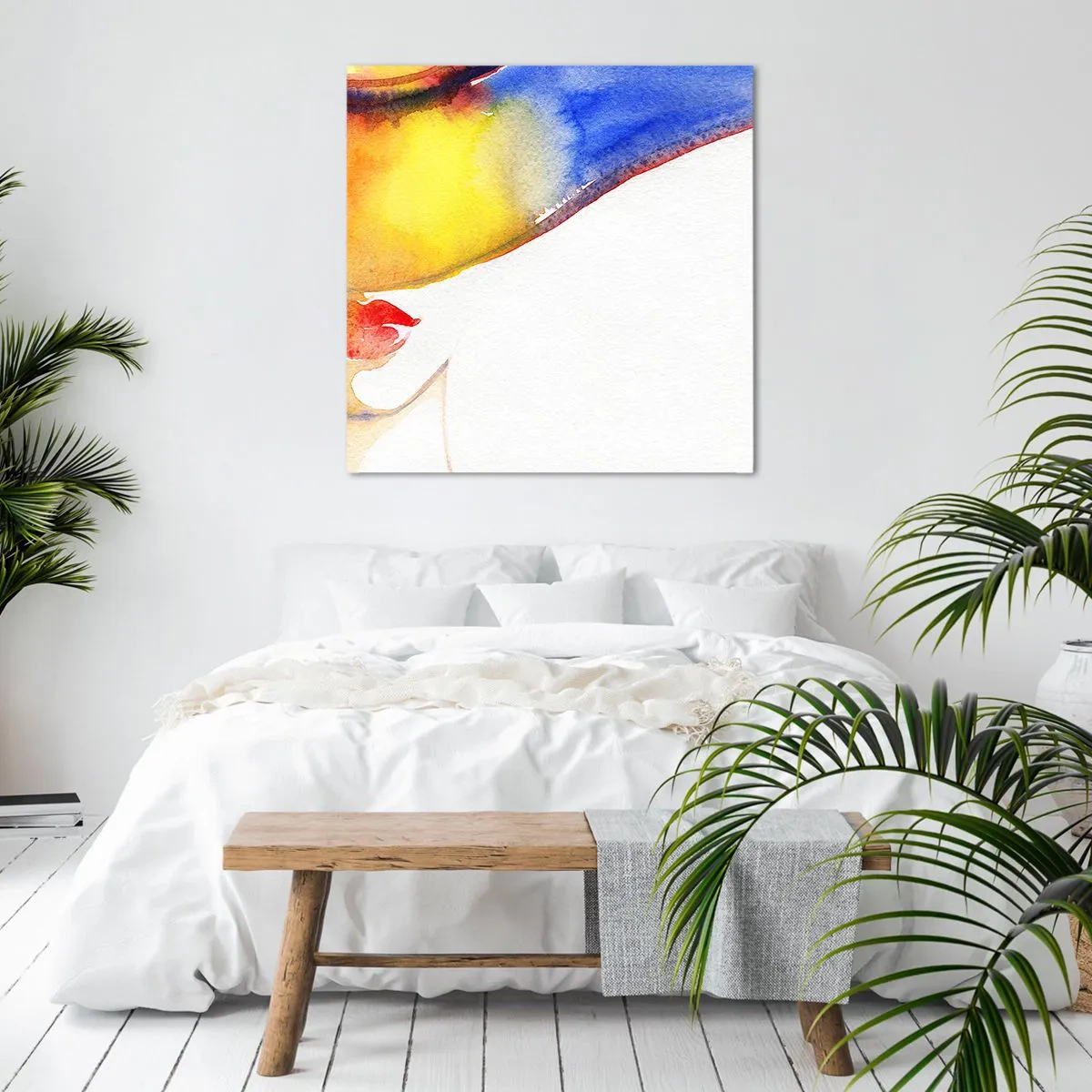 Obraz na plátně - Portrét dámy    - 40x40 cm