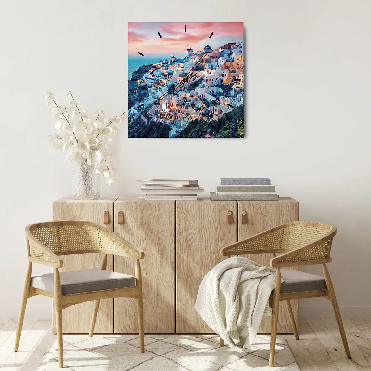 Nástěnné hodiny - Tvoje tlustá řecká dovolená - 30x30 cm