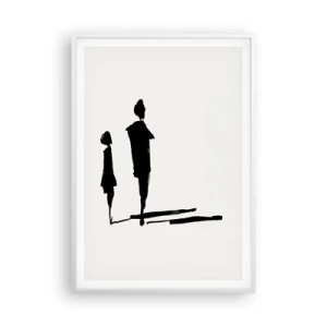 Plakát v bílém rámu - Určitě spolu? - 70x100 cm