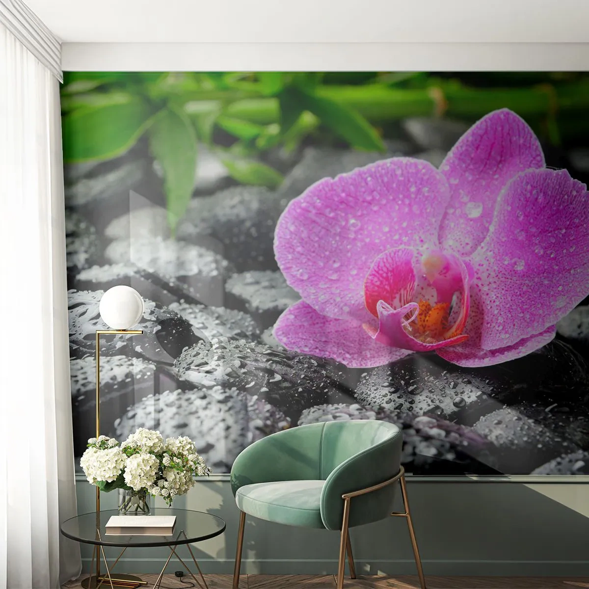 Fototapeta Samolepicí Deluxe Sticker - Jako otevřené srdce - Květiny, Orchidej, Orchidej - 250x175 cm