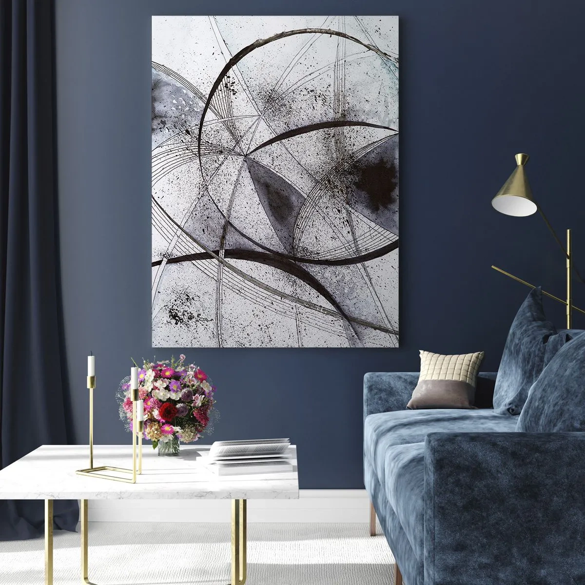 Obraz na skle - Futuristická fantazie - 80x120 cm
