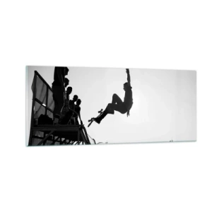 Obraz na skle - Hrdinové a diváci - 100x40 cm