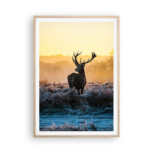 Plakát v rámu světlý dub - Korunován na svém panství - 70x100 cm