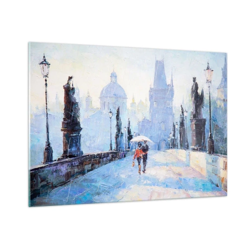 Obraz na skle - Nás musel okouzlit déšť - 100x70 cm