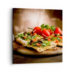 Obraz na plátně - Přímo z pece a ze zahrady - 30x30 cm