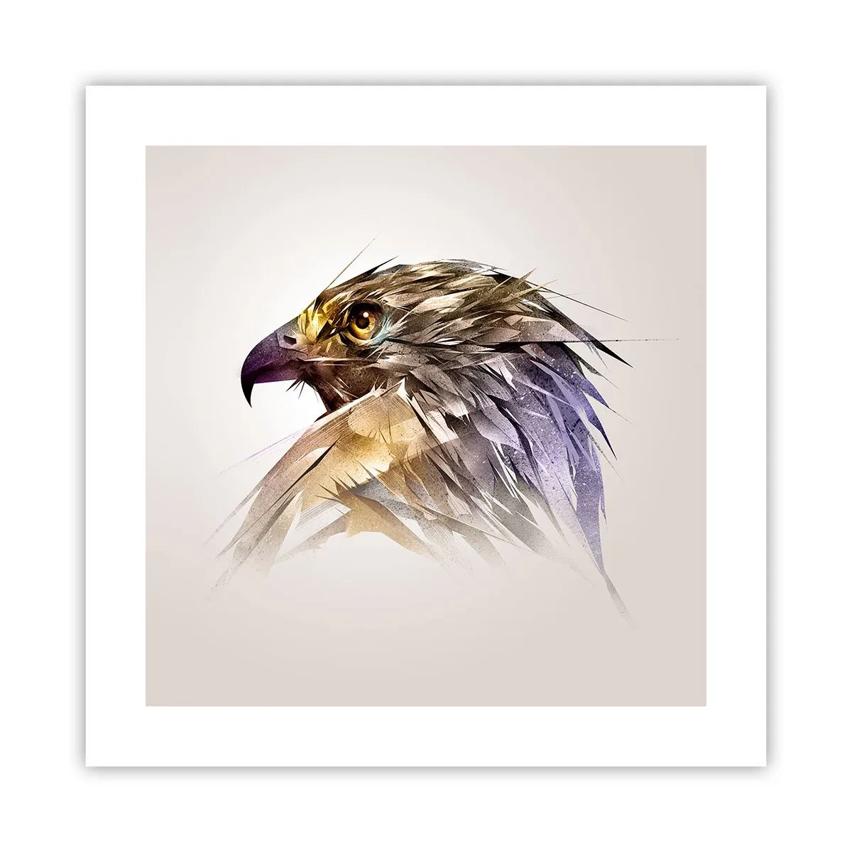 Plakát - Portrét bojovníka - 40x40 cm