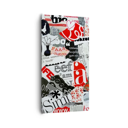 Obraz na plátně - Hipsterská koláž - 65x120 cm