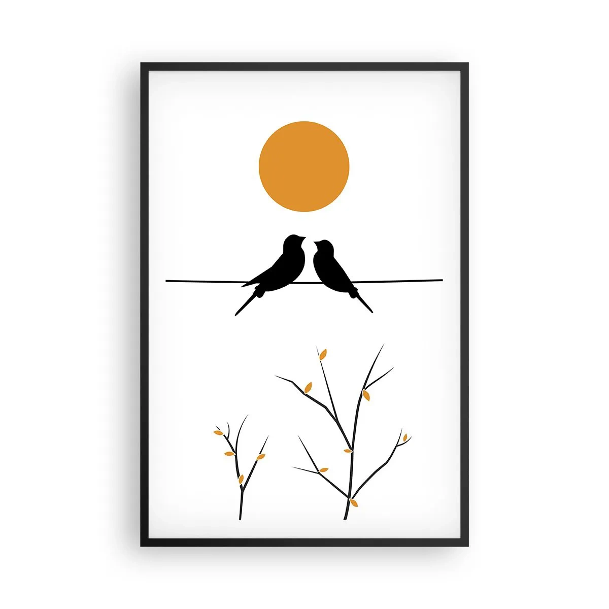 Plakát v černém rámu - Slavíčí večer - 61x91 cm