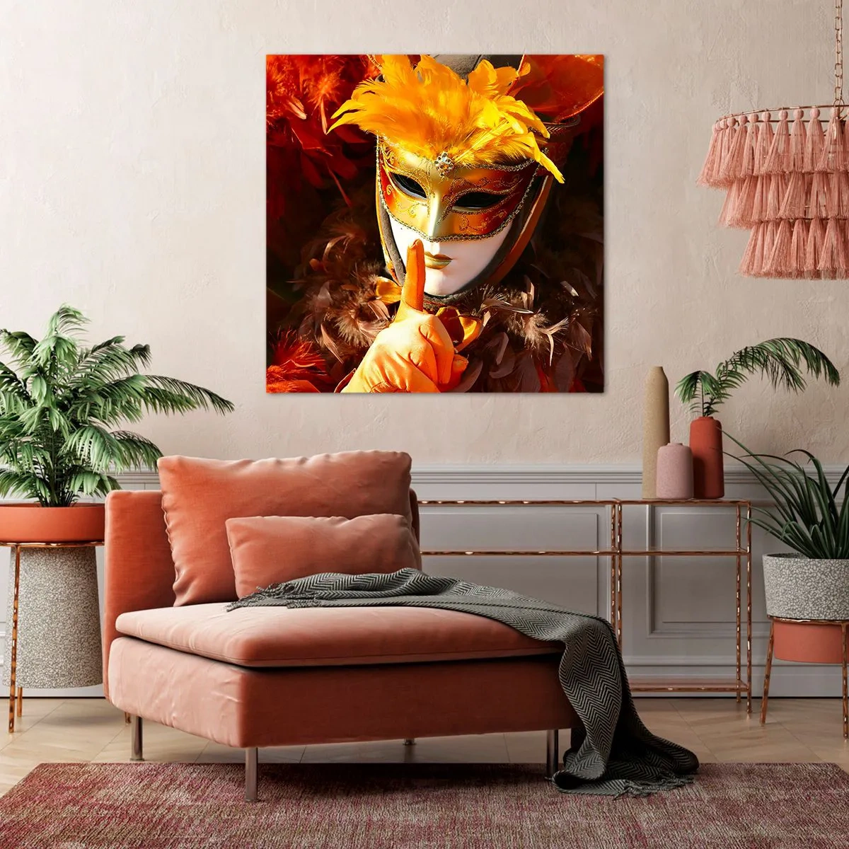 Obraz na plátně - Tajemství je částí hry - 60x60 cm