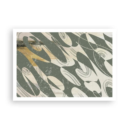 Plakát - Rytmizovaná abstrakce - 100x70 cm