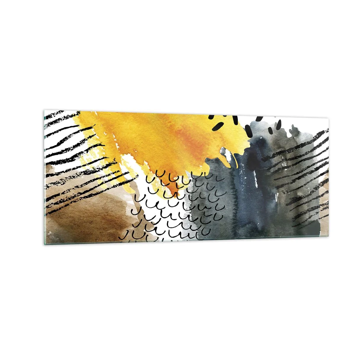 Obraz na skle - Setkání živlů - 100x40 cm
