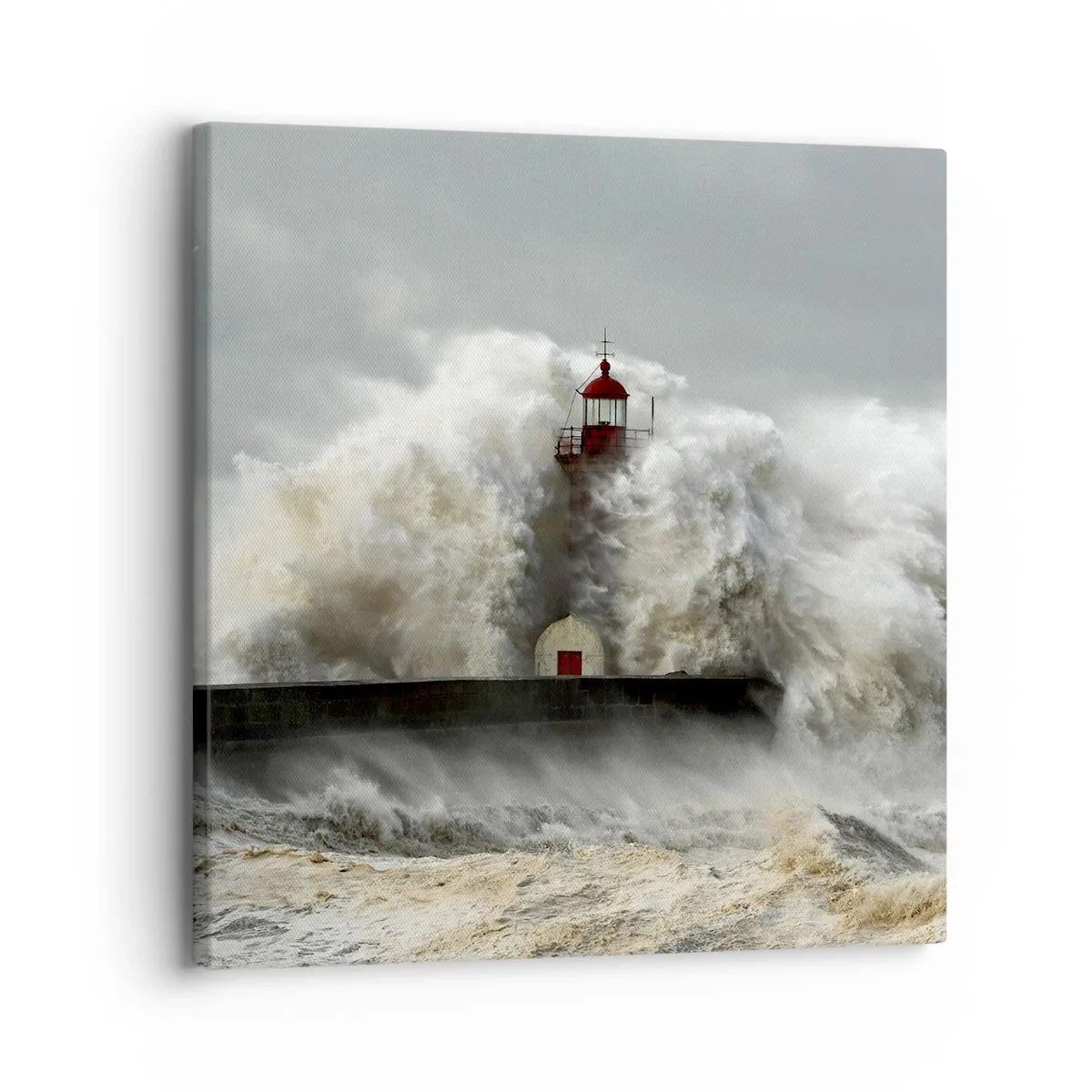 Obraz na plátně - Hněv oceánu - 30x30 cm