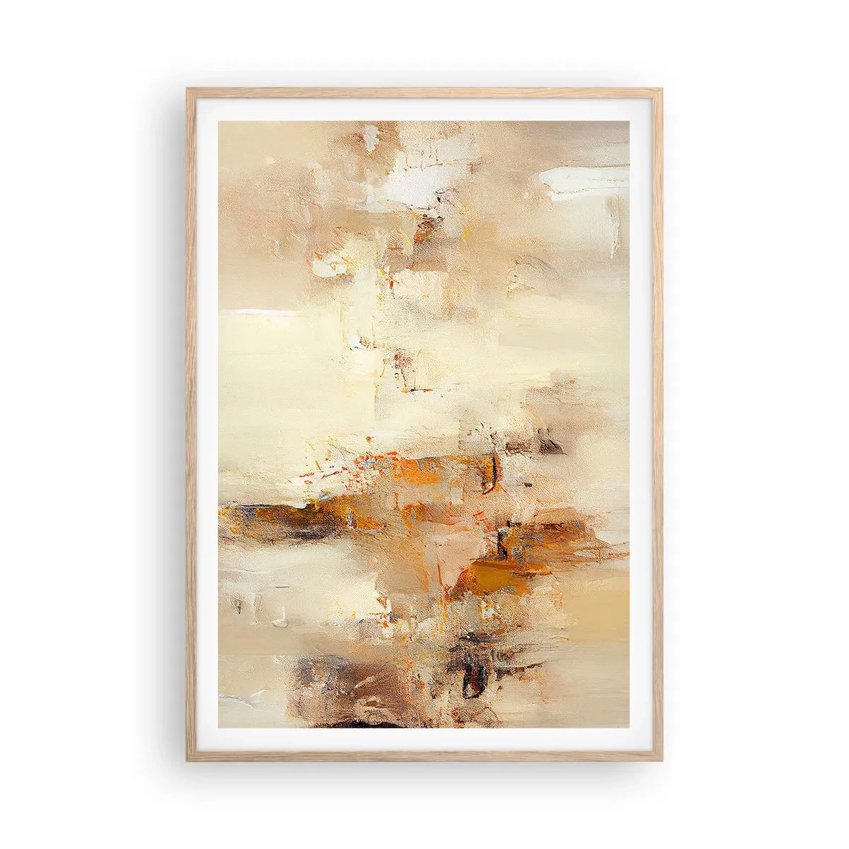 Plakát v rámu světlý dub - Duše jantaru - 70x100 cm