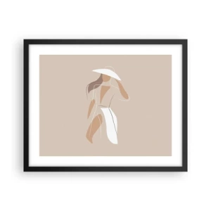 Plakát v černém rámu - Móda je zábava - 50x40 cm