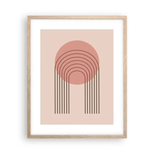 Plakát v rámu světlý dub - Neodolatelná přitažlivost - 40x50 cm