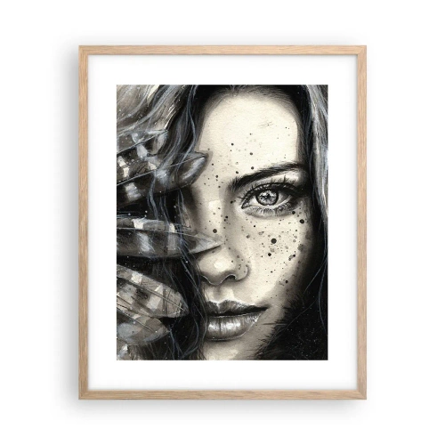 Plakát v rámu světlý dub - Divoká krása - 40x50 cm