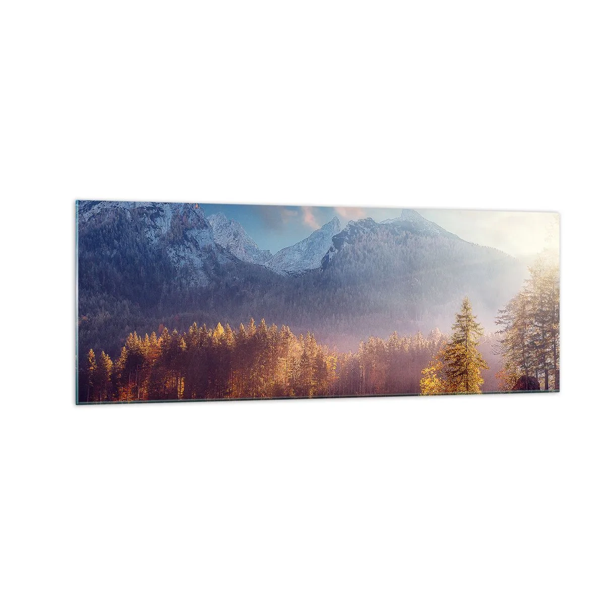 Obraz na skle - V horách a údolích - 140x50 cm