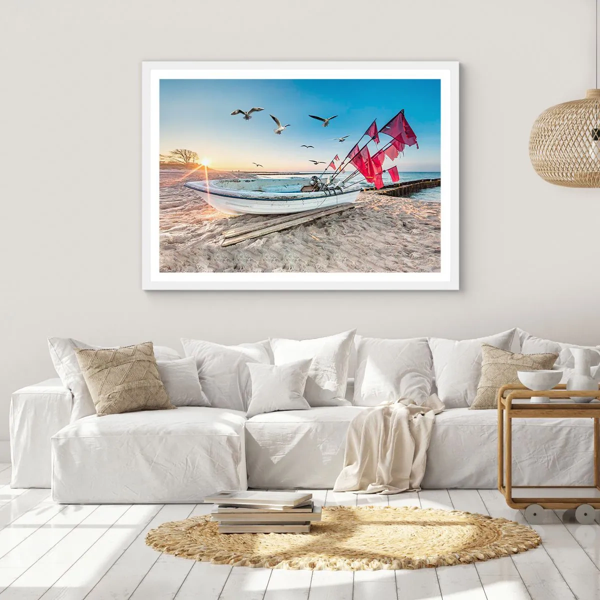 Plakát v bílém rámu - Zasloužená přestávka - 70x50 cm