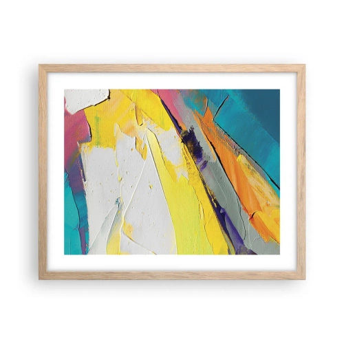 Plakát v rámu světlý dub - Anatomie světla - 50x40 cm