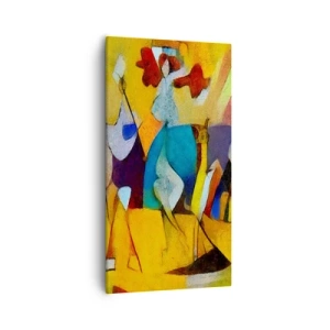 Obraz na plátně - Slunce - život - radost - 55x100 cm