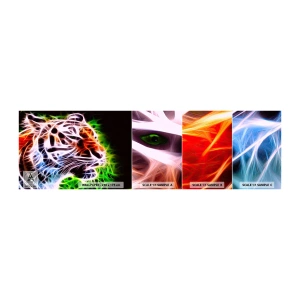 Vzor Fototapety Samolepicí Deluxe Sticker - Nebezpečná aura - Abstrakce, Zvířata, Dravec - 100x30 cm