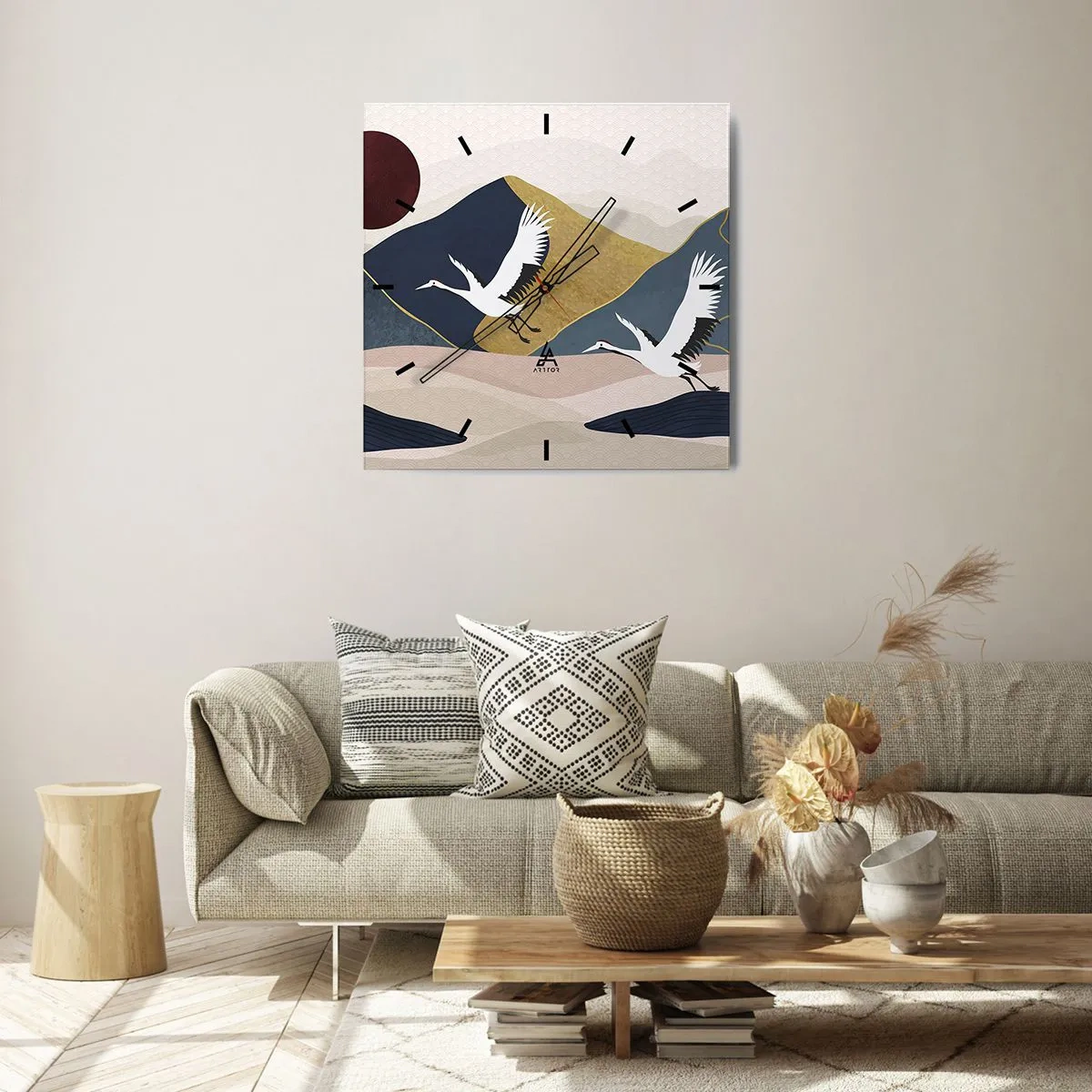 Nástěnné hodiny - Opět uběhl další den - 40x40 cm