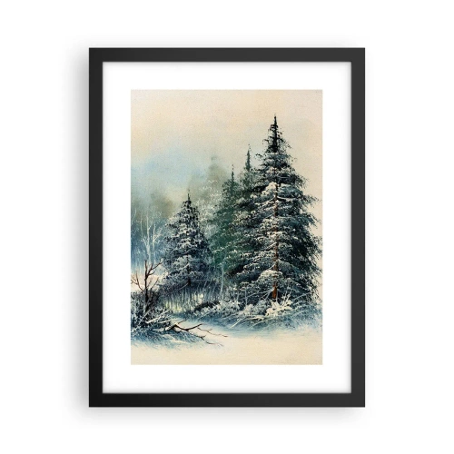 Plakát v černém rámu - Připravení na Vánoce - 30x40 cm