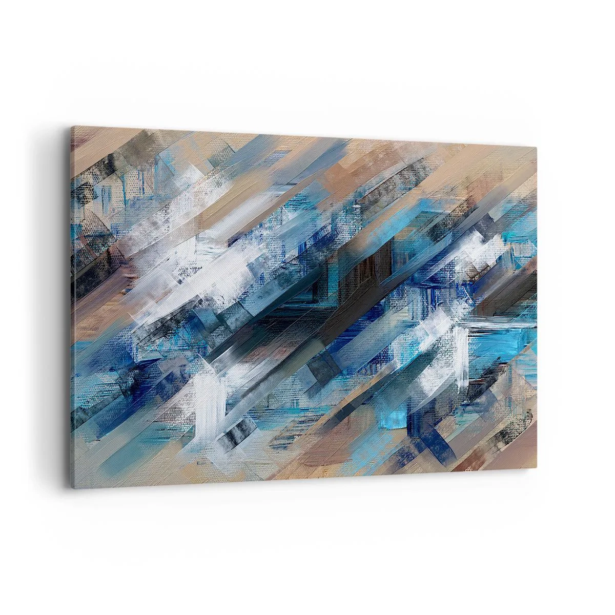 Obraz na plátně - Na modrém úkosu - 100x70 cm