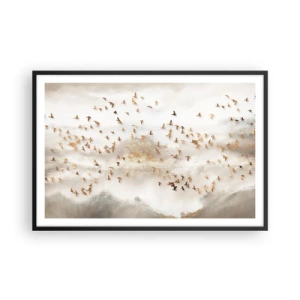 Plakát v černém rámu - Je čas… - 91x61 cm