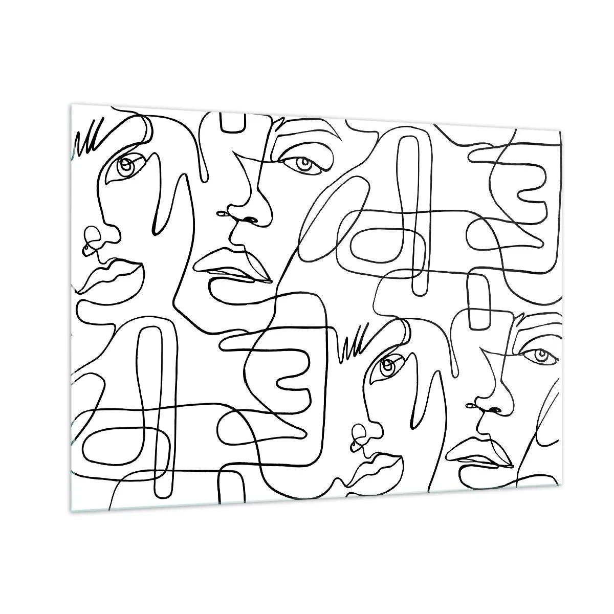 Obraz na skle - Ve spletených emocích - 100x70 cm