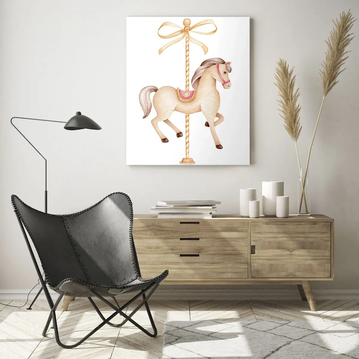 Obraz na skle - Elegantním klusem - 50x70 cm