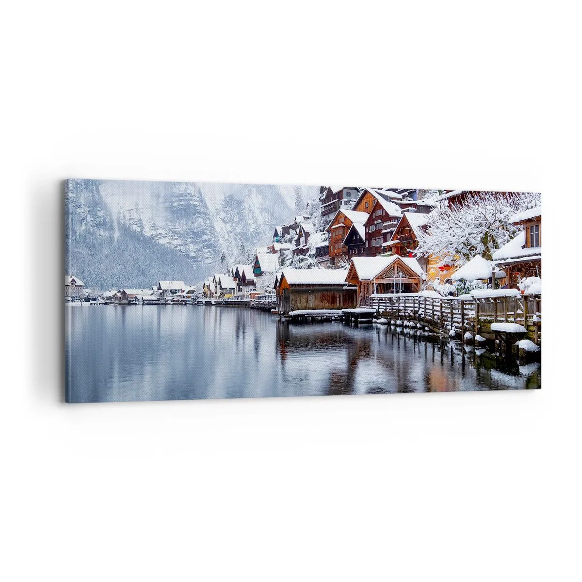 Obraz na plátně - V zimní dekoraci - 100x40 cm