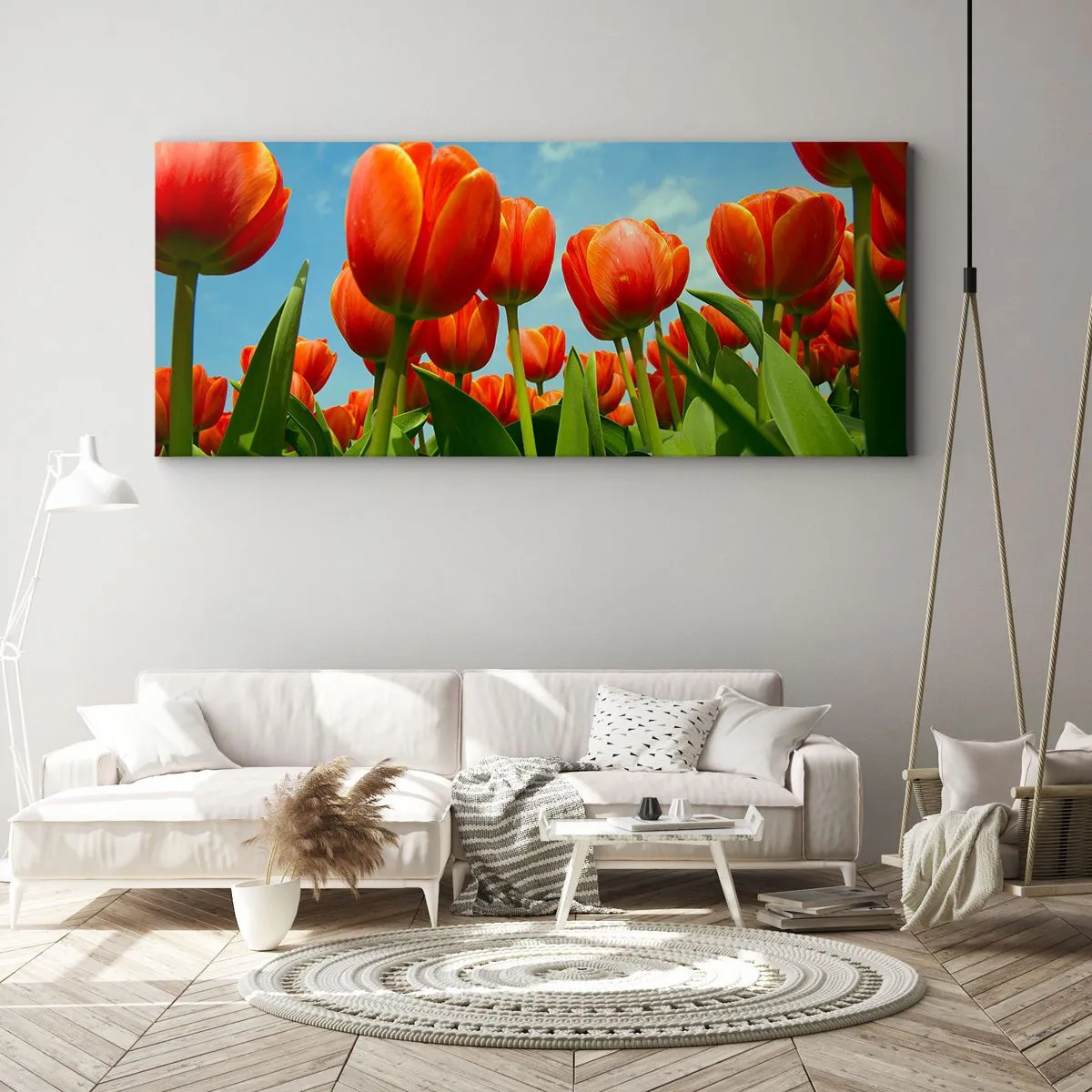 Obraz na plátně - Kromě blankytného nebe nic v životě nepotřebují - 100x40 cm