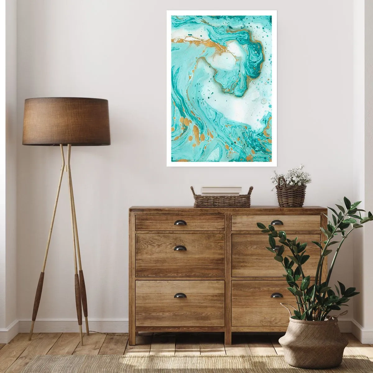 Plakát - Pod velkou vlnou z epochy Edo - 70x100 cm