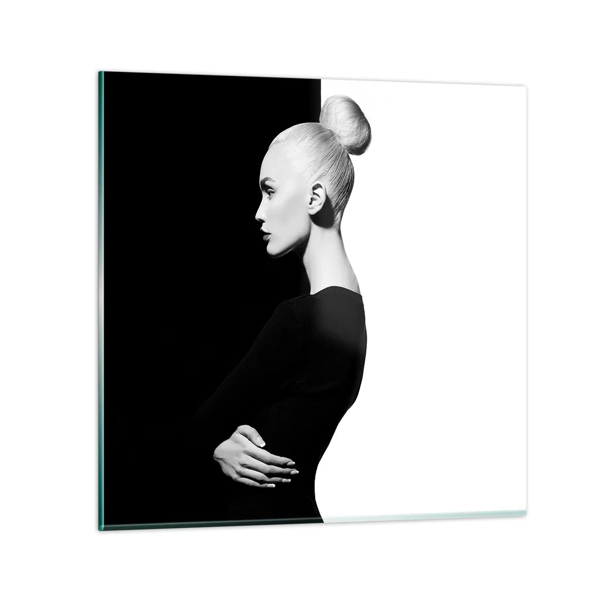 Obraz na skle - Prostě žena - 60x60 cm